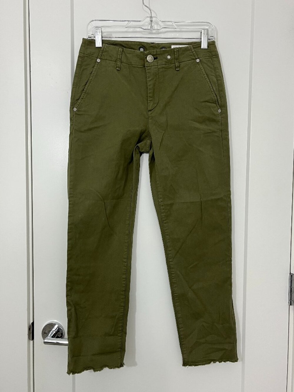 New Rag & Bone Size 24 Olive Green Buckley Chino Pants